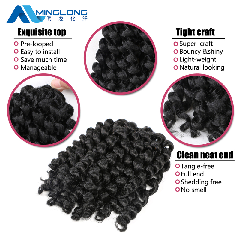 Wholesale cheap price synthetic wand curl hairstyle curly crochet braiding hair extensions with curly hair