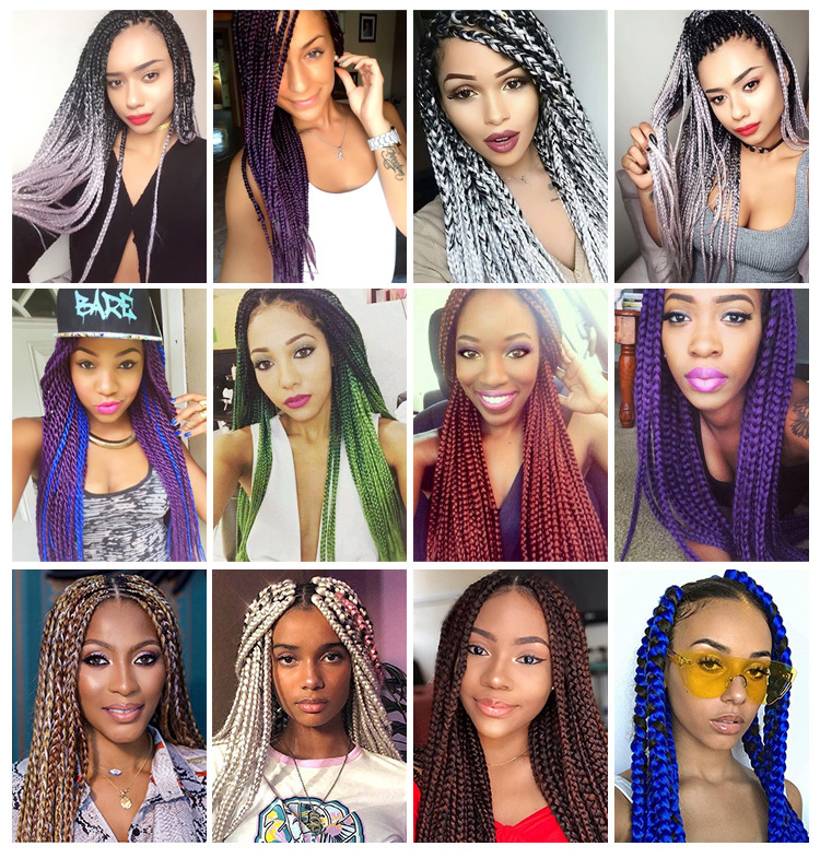 ProvideSample Hair Extension Wholesale for African Braids Ombre Expression Jumbo Hair Braid Synthetic Braiding Hair