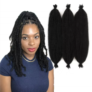 Spring Afro Twist Hair Ombre Mix Color Pre-Separated Crochet Braids Hair Synthetic Marley Braiding Hair Afro Spring Twist