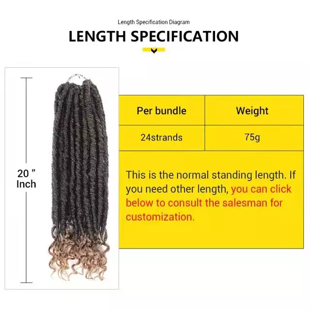 Goddess Locs Crochet Hair Straight Faux Locs With Curly Ends Soft Dreadlocks Crochet Hair Crochet Braid Hair