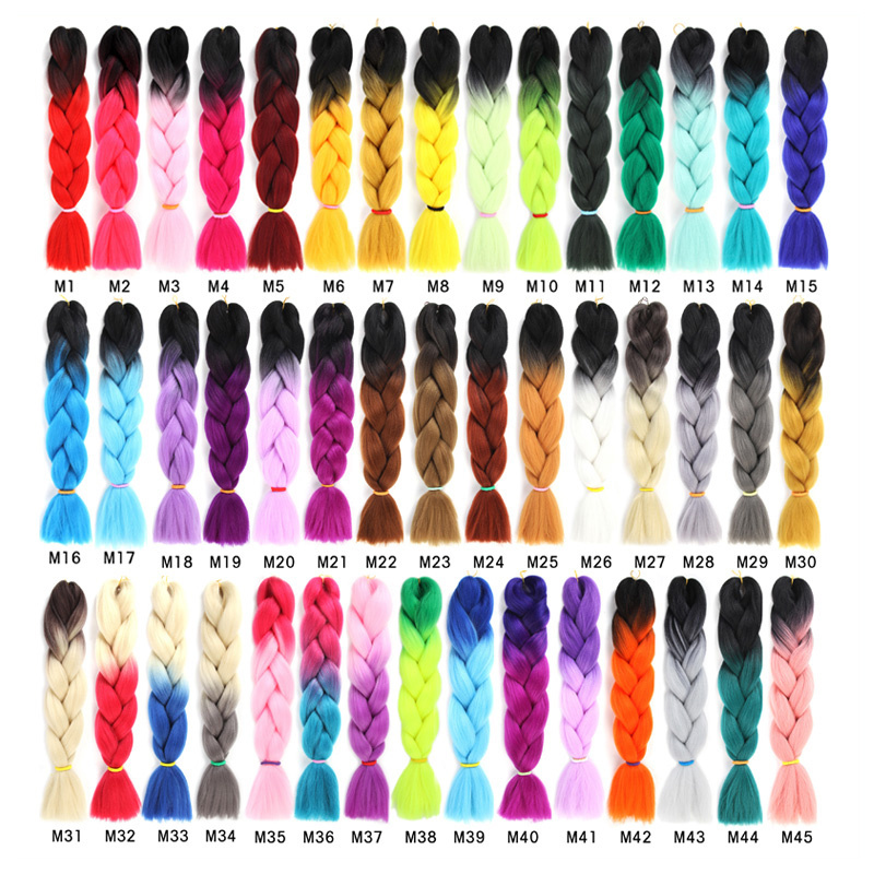 ProvideSample Hair Extension Wholesale for African Braids Ombre Expression Jumbo Hair Braid Synthetic Braiding Hair