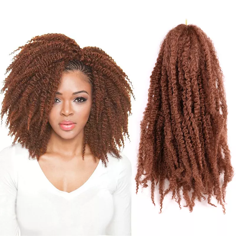 Afro twist braids Hair Twist Crochet Braids Synthetic Hair Extensions 18 inch Afro afro marley hair