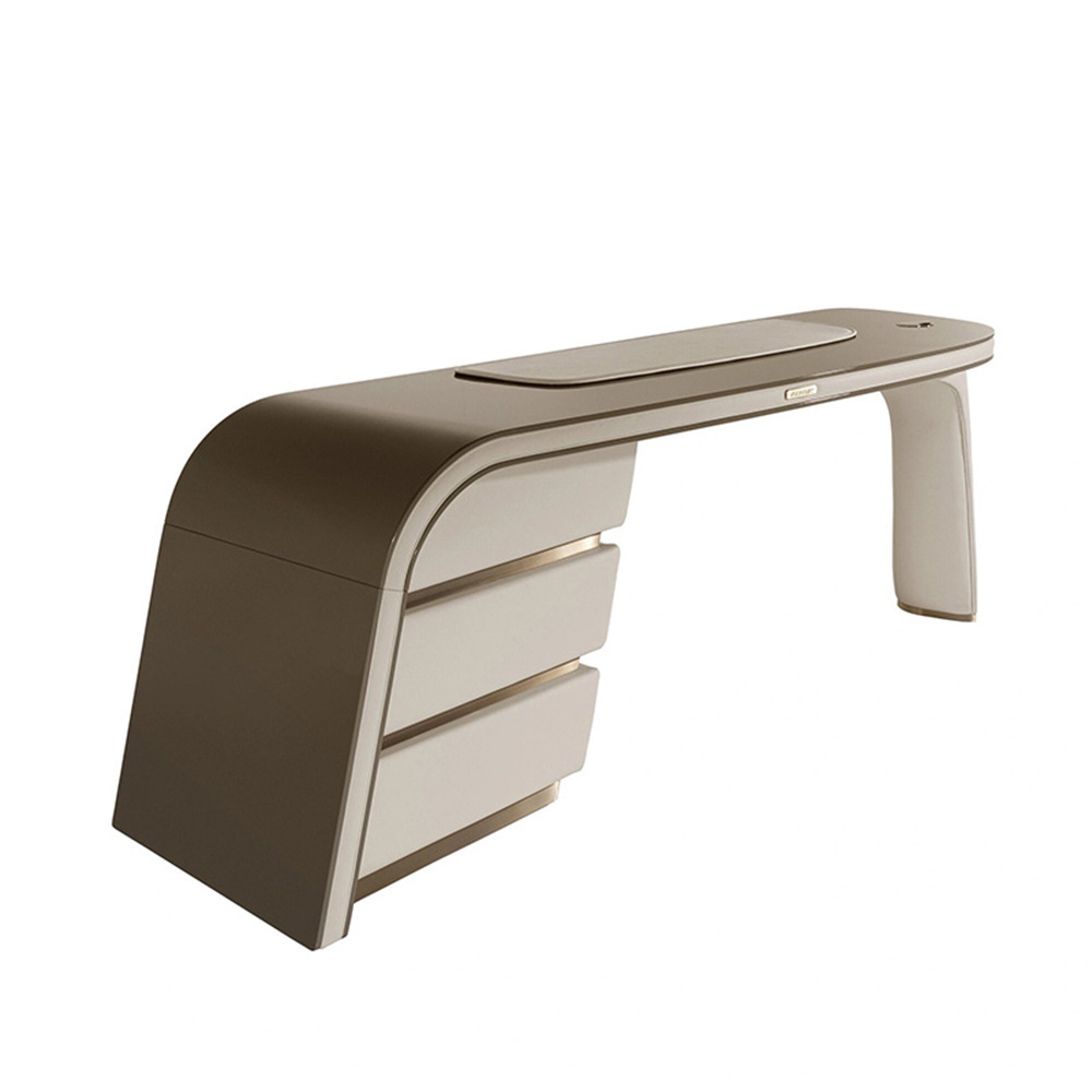 Minimalist Light Luxury Desk Fashion Postmodern Study Computer Desk Italian Office Writing Desk