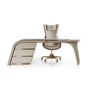 Minimalist Light Luxury Desk Fashion Postmodern Study Computer Desk Italian Office Writing Desk