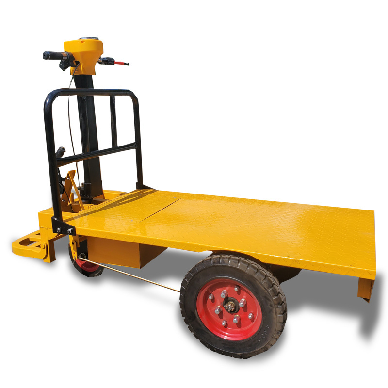 Factory direct supply electric flatbed trolley CE certification for warehouse transportation