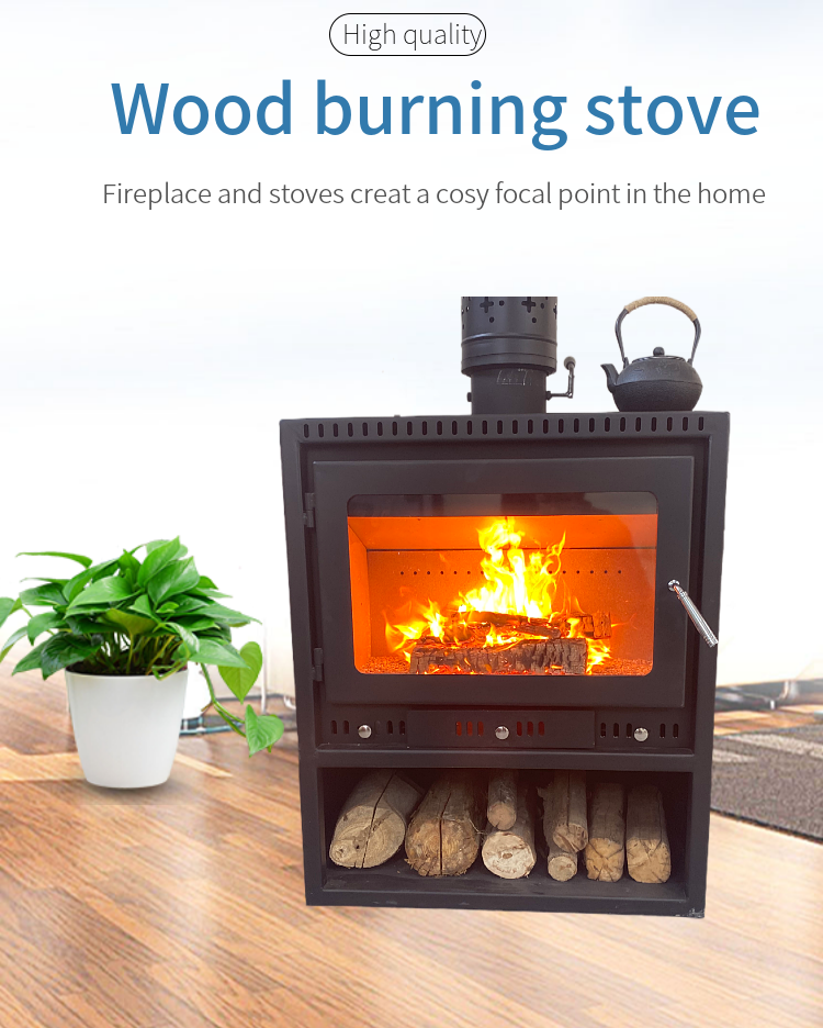 High efficiency wood burning stove fireplaces use firewood log wood coal as fuel