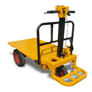 Factory direct supply electric flatbed trolley CE certification for warehouse transportation