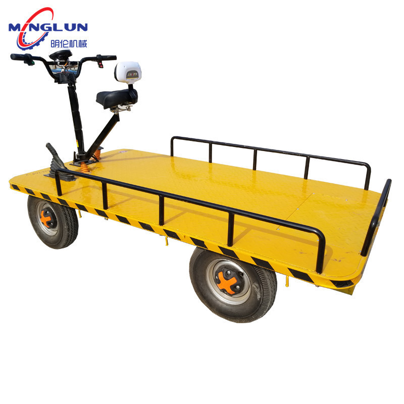 Large Load Capacity  Warehouse Truck Garden Electric Trolley Electric Carry Wagon With 4 Wheels