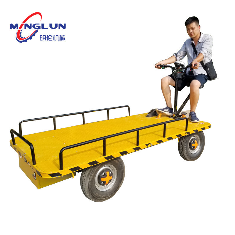 Large Load Capacity  Warehouse Truck Garden Electric Trolley Electric Carry Wagon With 4 Wheels