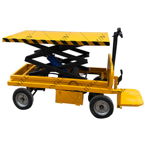 1000kilogram load and specialized production of electric lift carts for fruit transportation and agricultural orchards