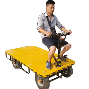 Large Load Capacity  Warehouse Truck Garden Electric Trolley Electric Carry Wagon With 4 Wheels