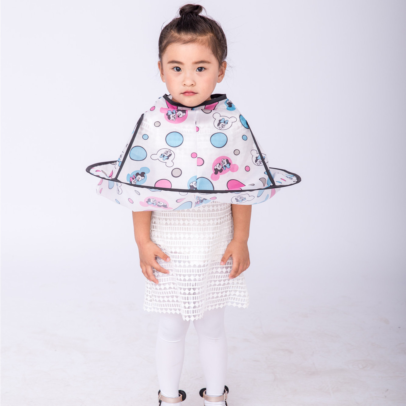 Children Haircutting Styling Tool Foldable Waterproof Haircut Hairdresser Gown Cloak Hair Umbrella Cape