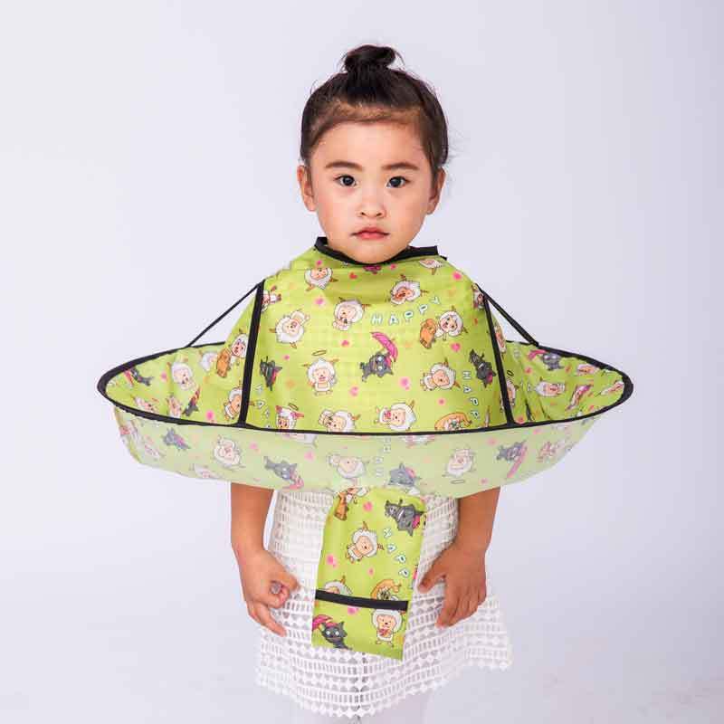 Children Haircutting Styling Tool Foldable Waterproof Haircut Hairdresser Gown Cloak Hair Umbrella Cape