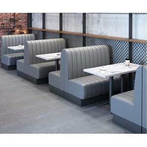 Restaurant Using Chairs And Table Fast Food Booths Sofa Seat For Sale