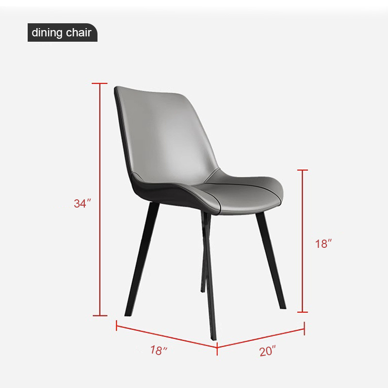 Nordic Dinning Chair Set Modern Luxury Kitchen Dining Room Restaurant Furniture Leather Dining Chair For Dining Room Restaurant