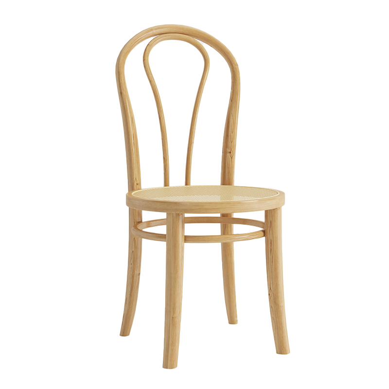 Rattan Chair Solid Wood Hotel Dining Chairs Restaurant Thonet Bentwood Dining Chair