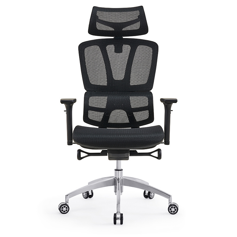 Hot sale multi-functional boss ergonomic fabric mesh net chair for office