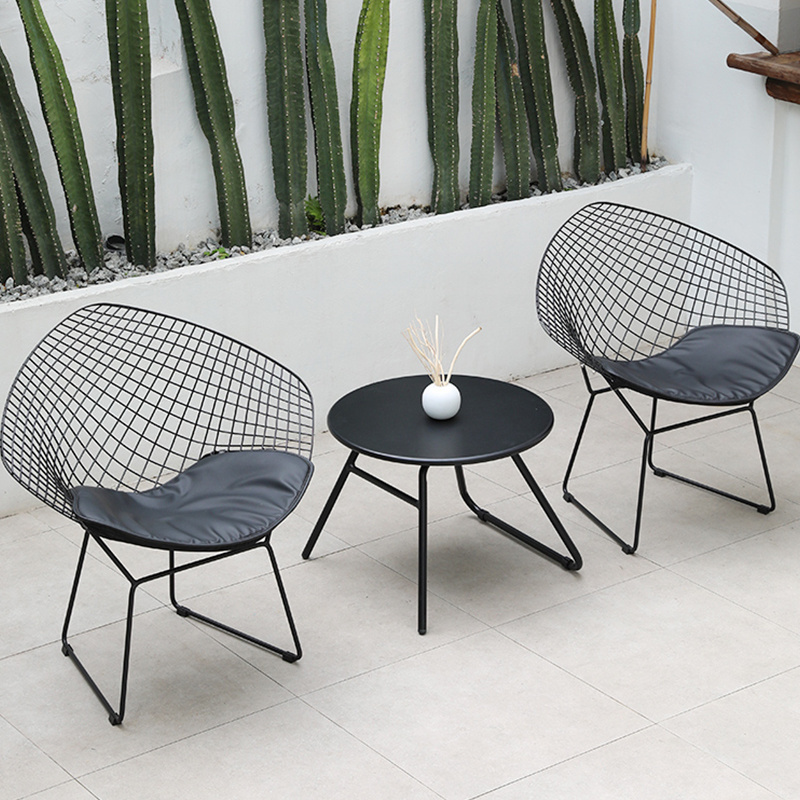 Outdoor Restaurant Patio Garden Set Furniture Rope Woven Outdoor Dining Rattan Chair Patio Rope Chair Furniture