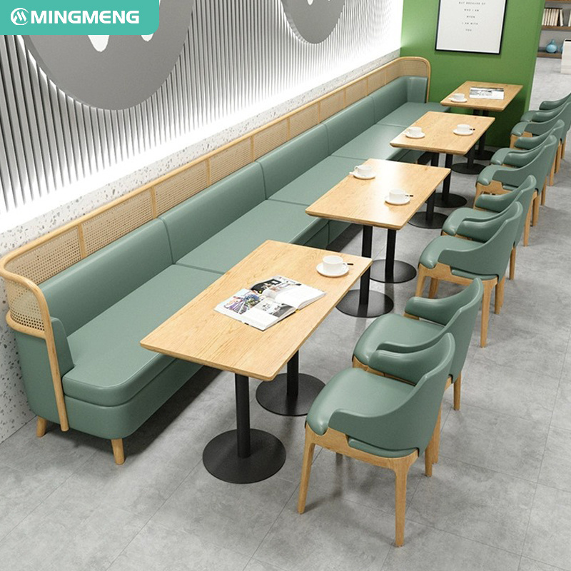 Table And Chairs Booth Seating Restaurant Furniture Set Hotel Apartment Dining Set Modern Wood Corner Dining Bench