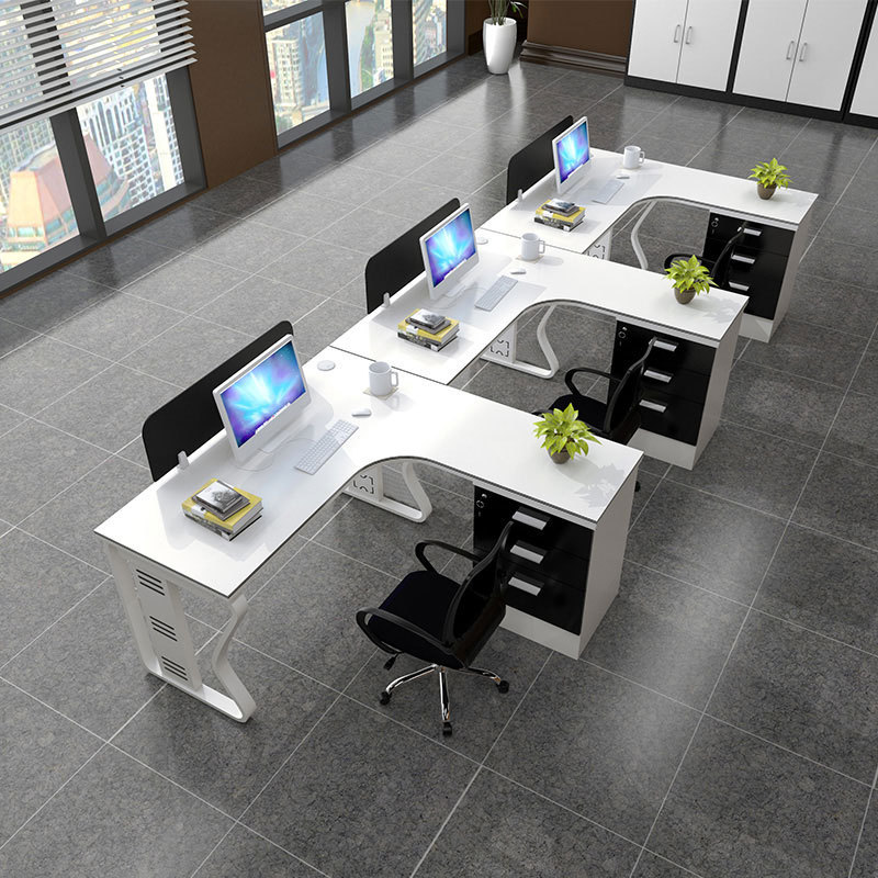 L -Shaped Office Desk Office Desk with Customized Size Furniture Office Desk Computer Table Modern