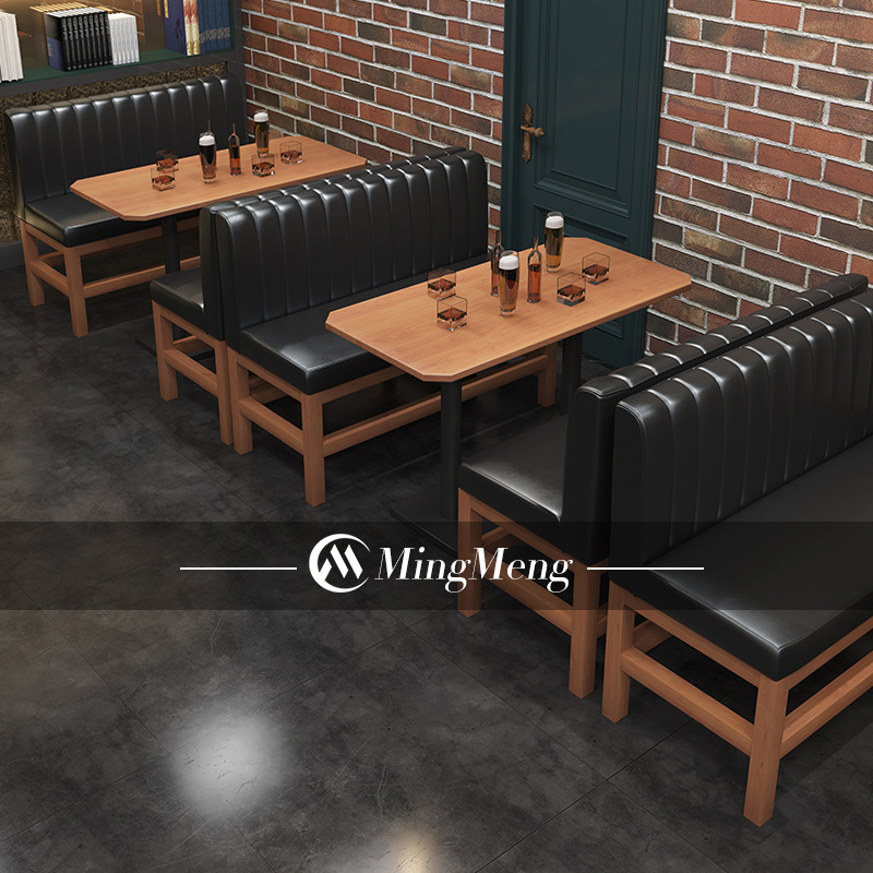 High End Restaurant Furniture Table And Chairs For Restaurant And Bars Foshan Factory Restaurant Furniture Booth Seating