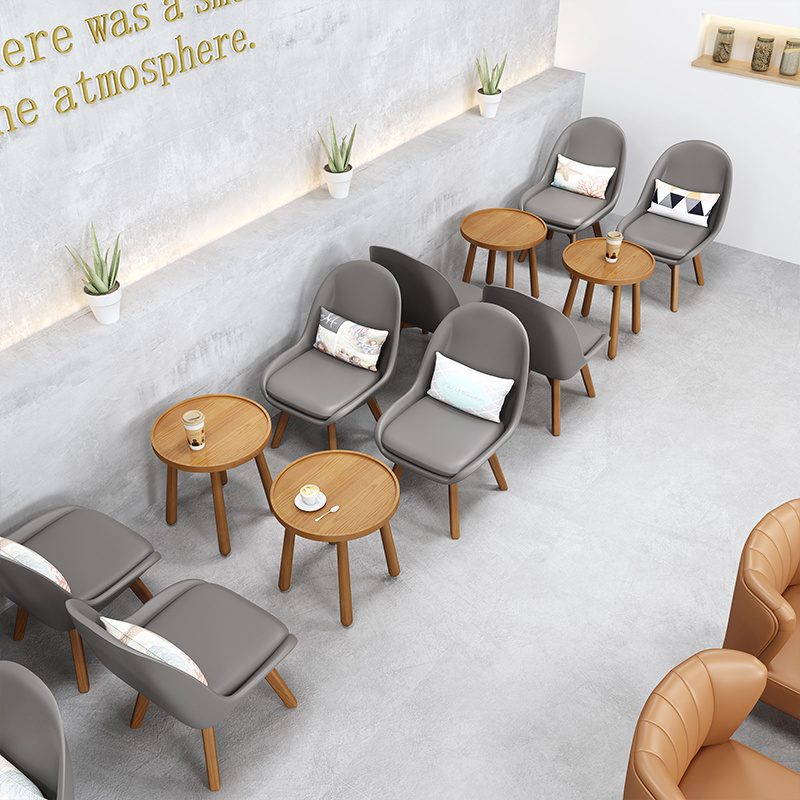 Coffee Shop Style Restauration Chair and Table for Restaurant Chaises Cafe Chair Furniture Restaurant Sillas Wood Modern