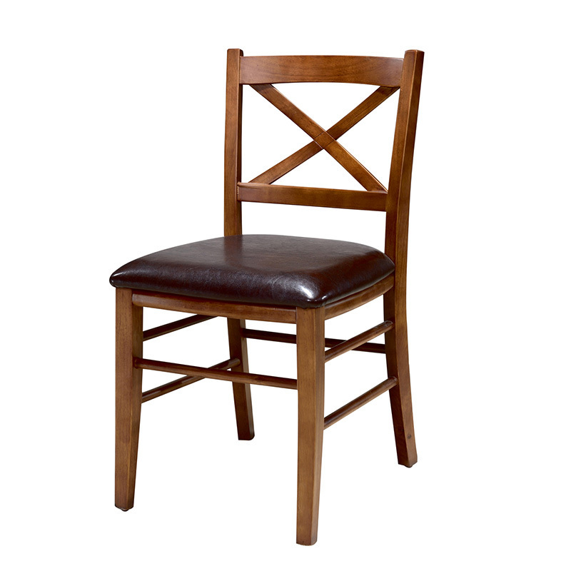 Italian Solid Wood Chair Restaurant Table Chairs American Diner Furniture