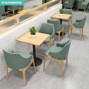 Table And Chairs Booth Seating Restaurant Furniture Set Hotel Apartment Dining Set Modern Wood Corner Dining Bench