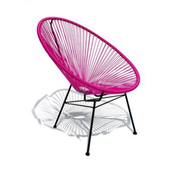 Guangzhou Mingmeng Restaurant Terrace Furniture Iron Chair Wholesale Egg Shape Acapulco Chair