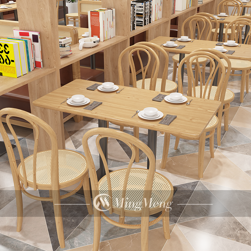 Rattan Chair Solid Wood Hotel Dining Chairs Restaurant Thonet Bentwood ...