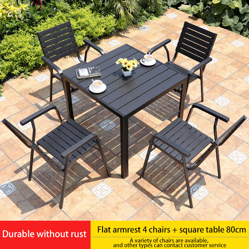 Dining Set Table And Chairs Plastic Wood Furniture Outdoor Furniture High Effective Rattan Outdoor Metal Aluminum Contemporary