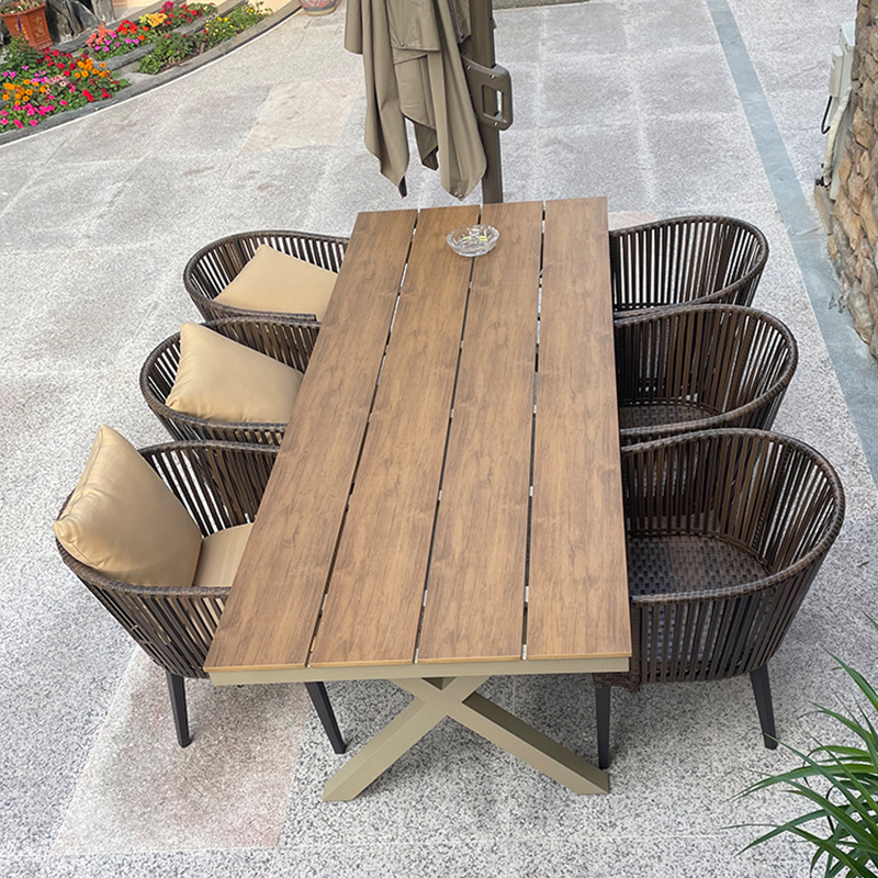 Patio Sets Rattan Chair Outdoor Furniture Modern Rattan Wicker Chair Table Set For For Cafe Shop