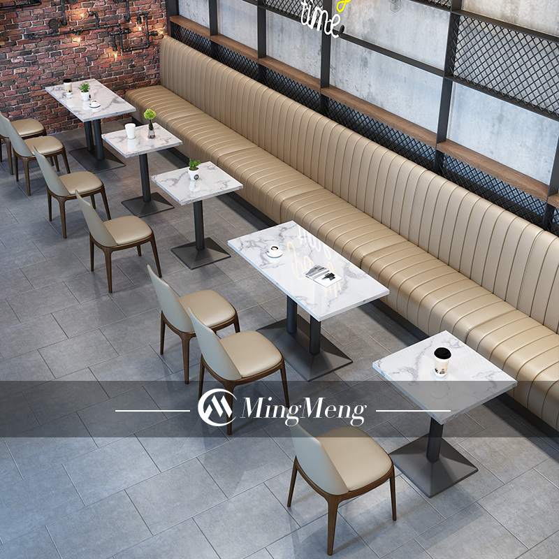 Promotion Price Modern Design Restaurant Booth With Table Durable Restaurant Table And Chairs