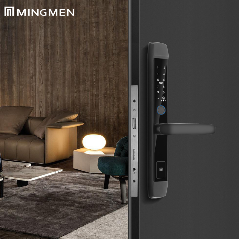 MINGMEN Particularly popular B05 Fingerprint Waterproof  Level IPX65 TTLock APP Smart Door Lock