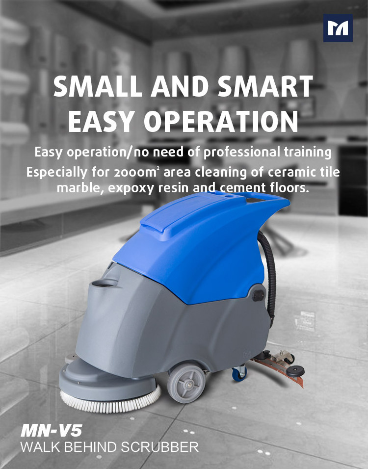 MN-V5 Automatic Electric Scrubber Disc Hand Held Floor Scrubber Machine Mall Floor Washing Machine