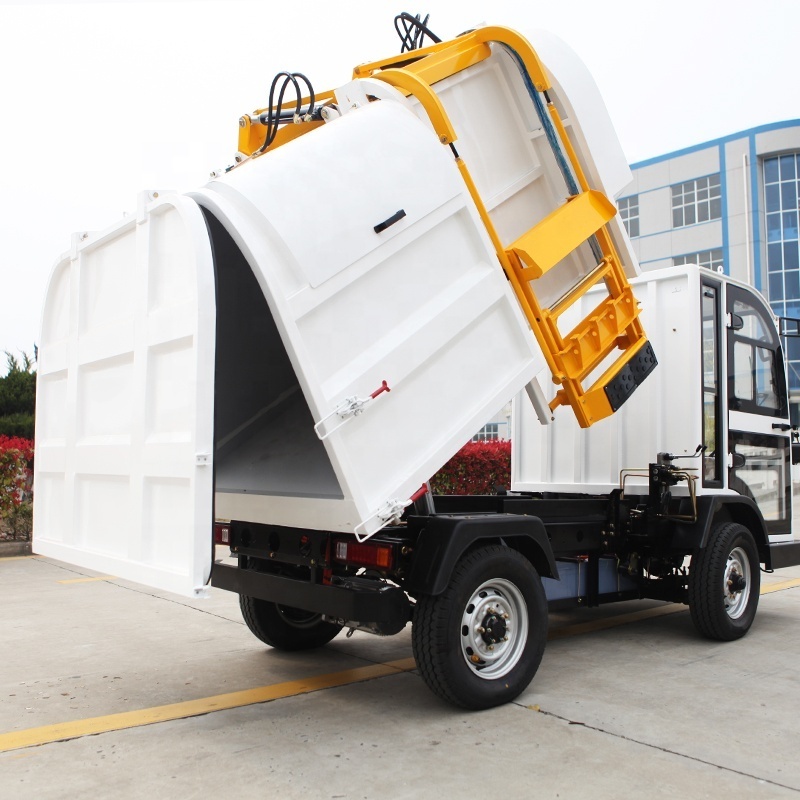 electric garbage transport vehicle mini garbage truck 72V battery powered garbage collecting equipment