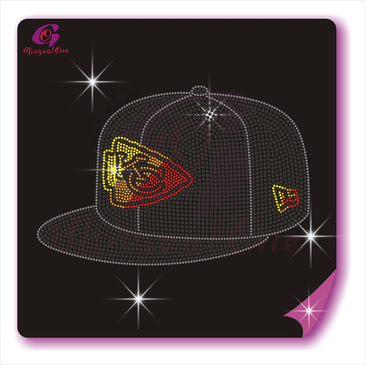 Popular Bling Bling Sport Teams Logo Designs Iron On Rhinestone Design Custom NFL Rhinestone Heat Transfer for Shirts