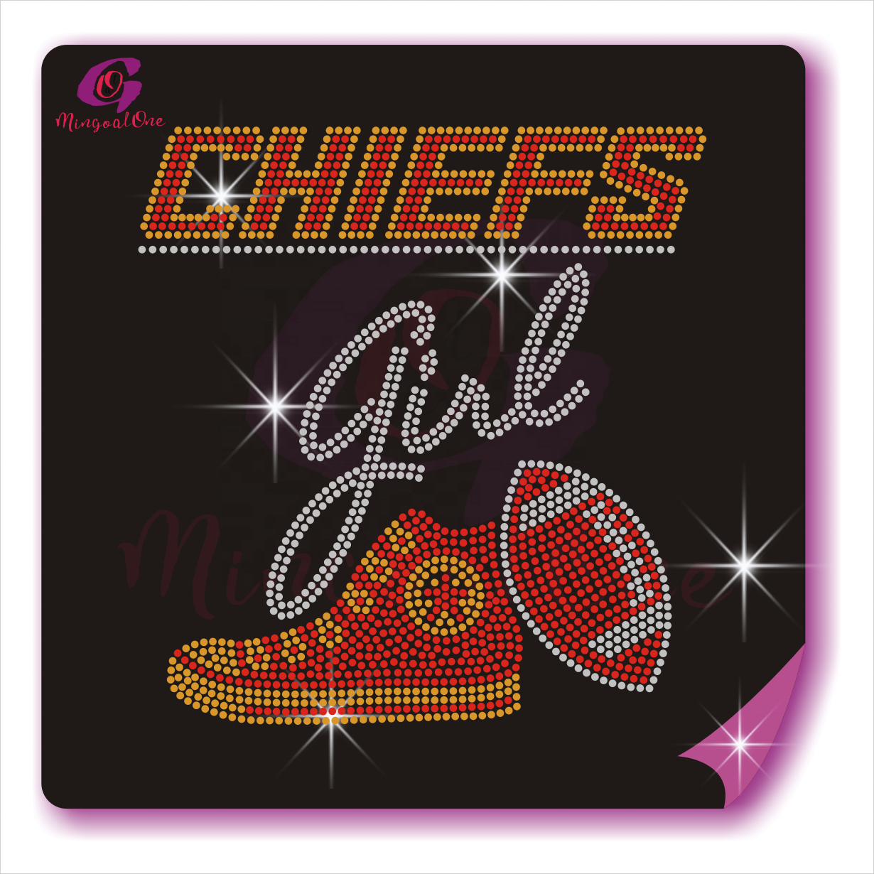 Popular Bling Bling Sport Teams Logo Designs Iron On Rhinestone Design Custom NFL Rhinestone Heat Transfer for Shirts