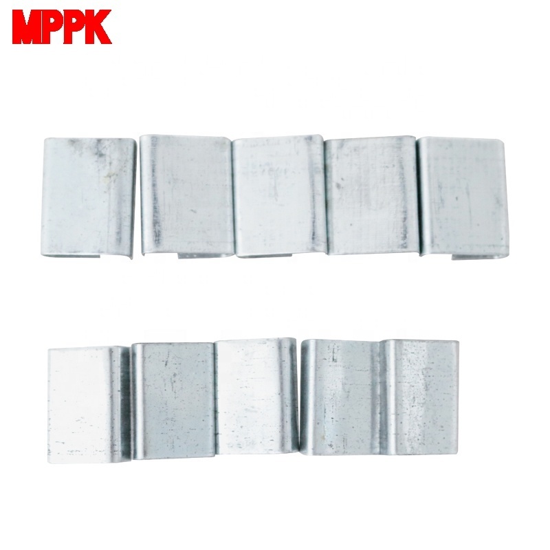 MPPK 16 19 MM Strap Sealer Plastic Band Fasteners Open Iron Sheet Steel Buckle Metal Clip for PET Strap Belt Packing