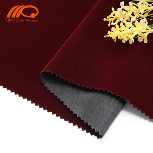 Viscose Velvet Pouch Flocking Fabric / Velvet Supplier