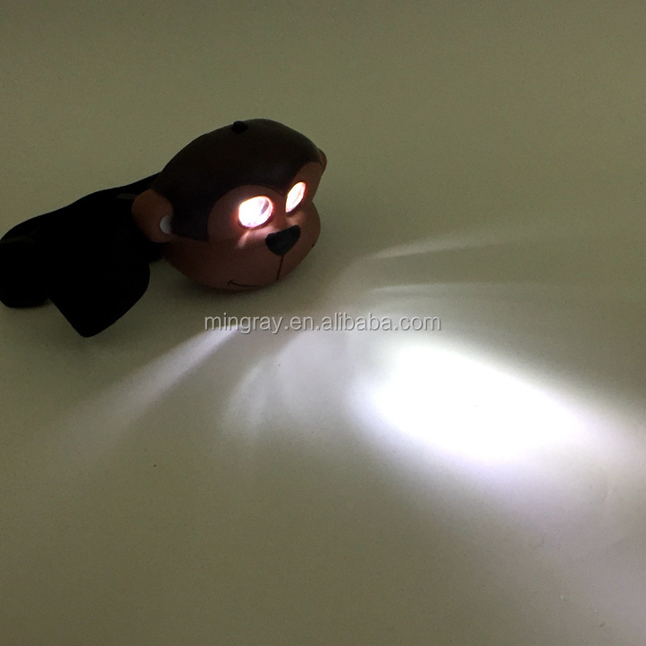 Promotional price flashlight for kids holiday gift outdoor led toy light children monkey light