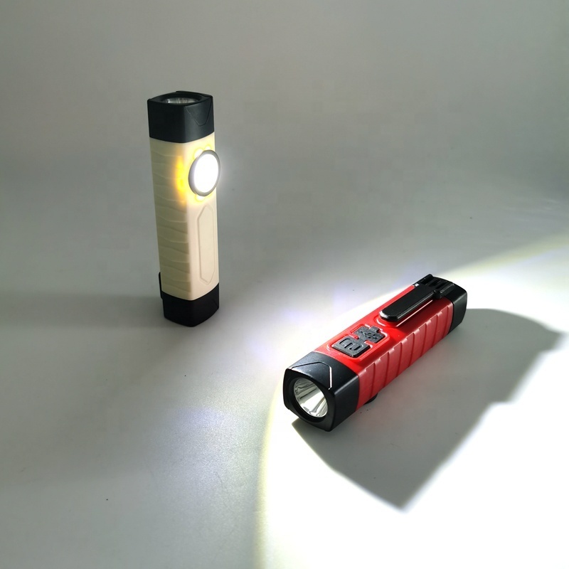 MINGRAY 2022 new arrivals dual beams Mini Pocket LED Flashlights with clip in stock ready to ship fast shipping custom stickers