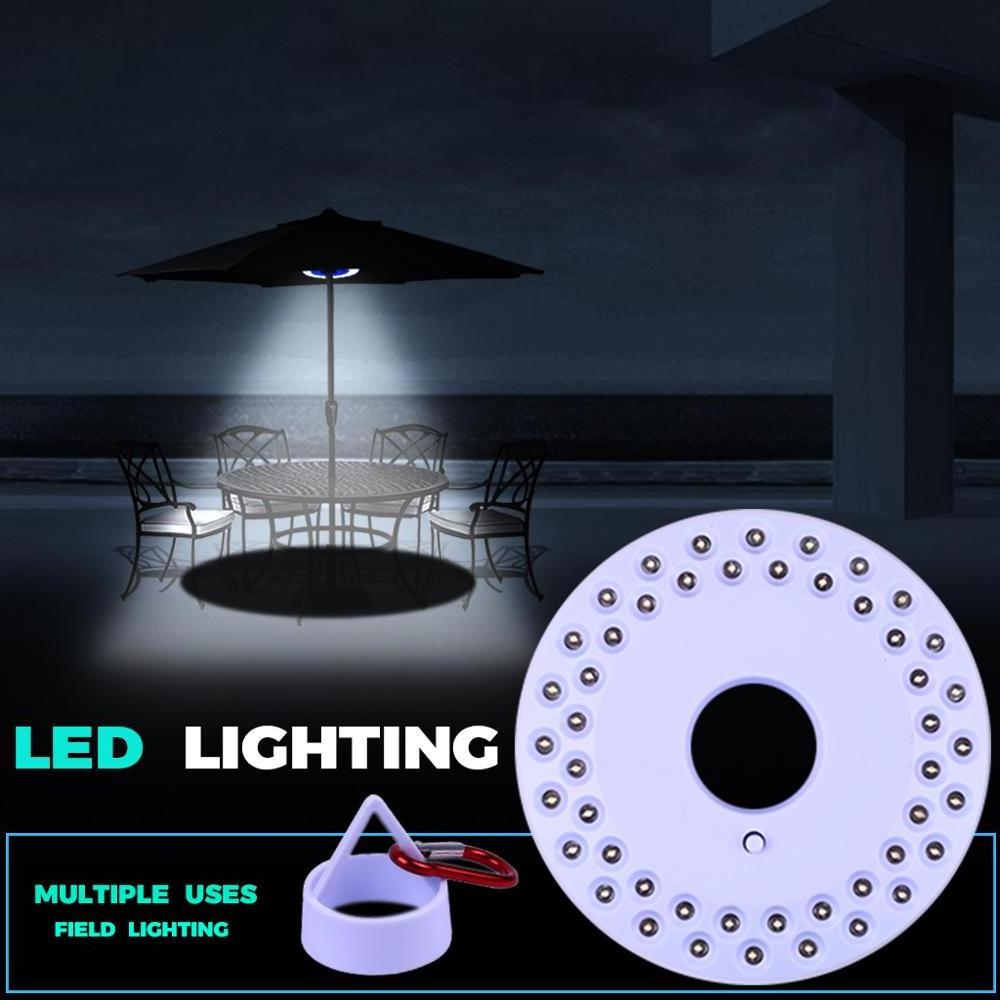 new design 48 LED super bright camping light lanterns round shape hanging tent lamp outdoor garden umbrella lights