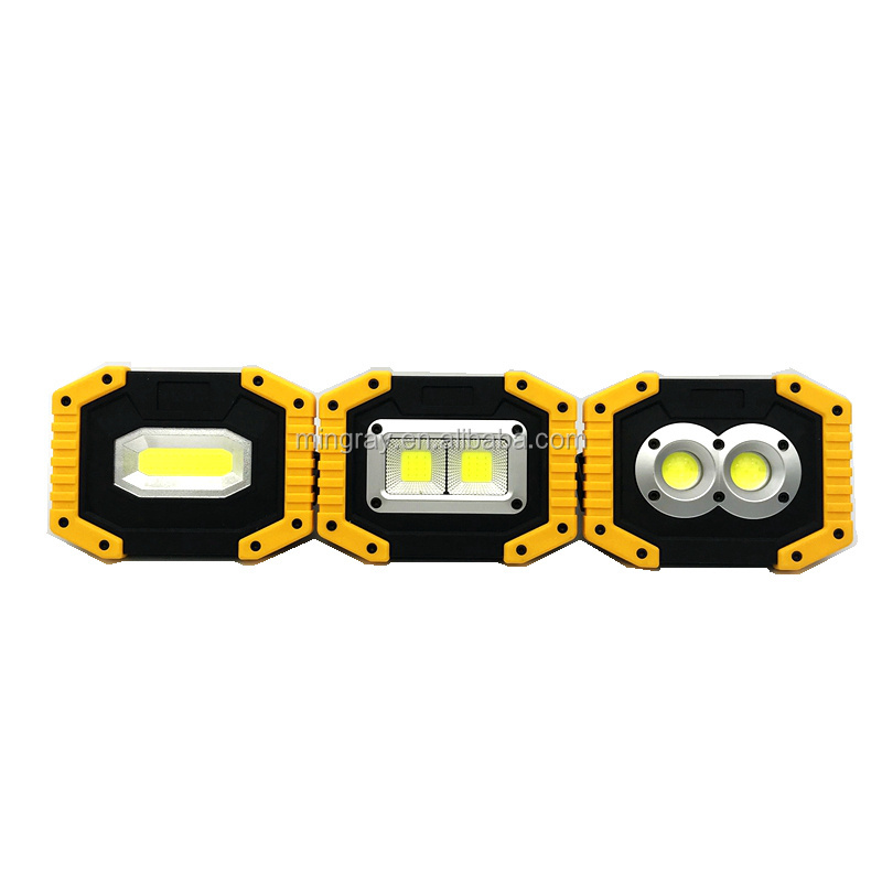 Bright LED portable flood light working led lamp USB Rechargeable worklight Lithium battery included power bank lantern