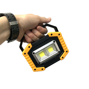 Bright LED portable flood light working led lamp USB Rechargeable worklight Lithium battery included power bank lantern