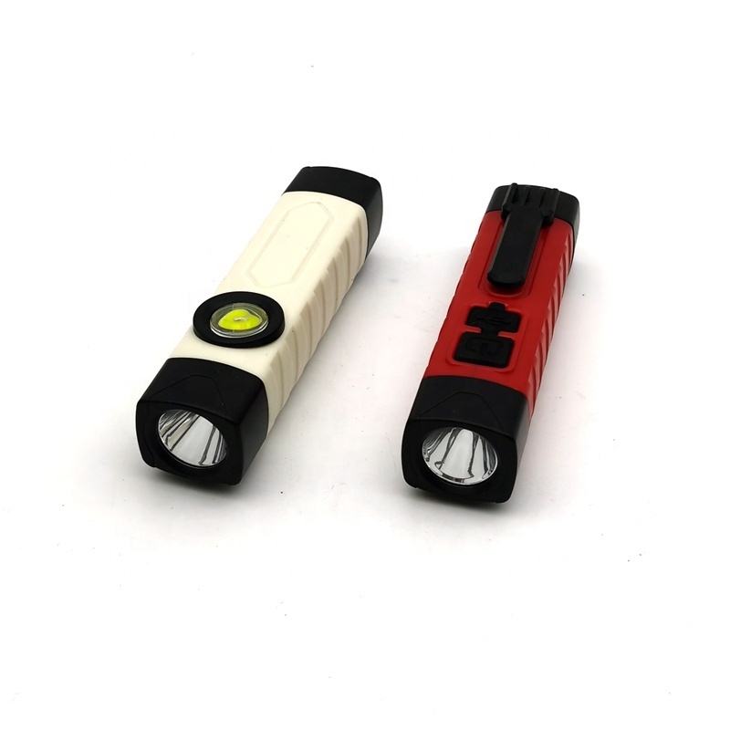 MINGRAY 2022 new arrivals dual beams Mini Pocket LED Flashlights with clip in stock ready to ship fast shipping custom stickers