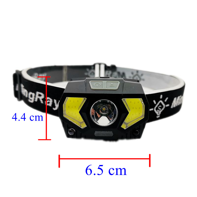 2020 new arrival LED Headlamp with red light mack head lamp security COB Headlight Warning flashlight on head promotion light