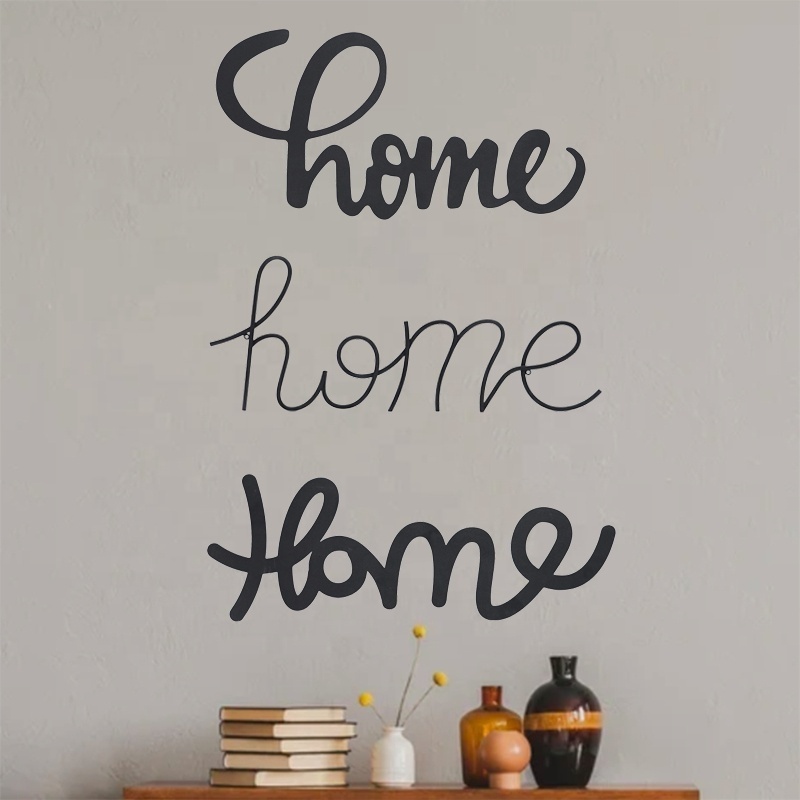 Home Metal Letters 'home' Word Wall Sign 3D Word Art Home Accent Decor