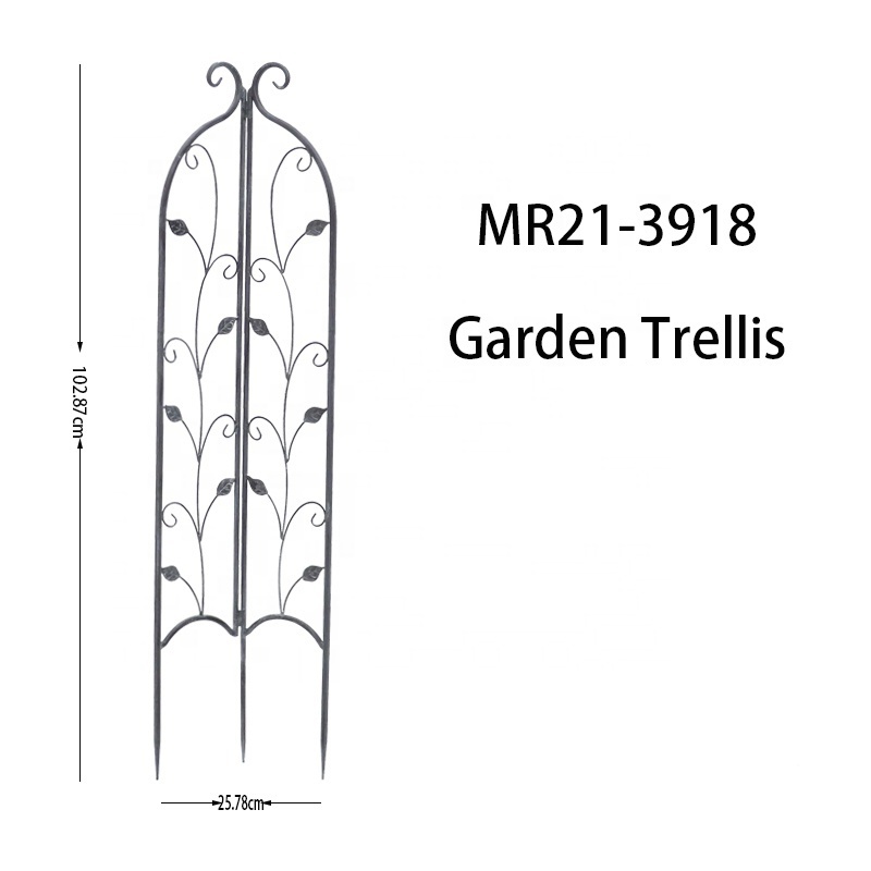 Expanding Metal Garden Trellis With Leaves Plant Support Garden Plant Trellis for Plants