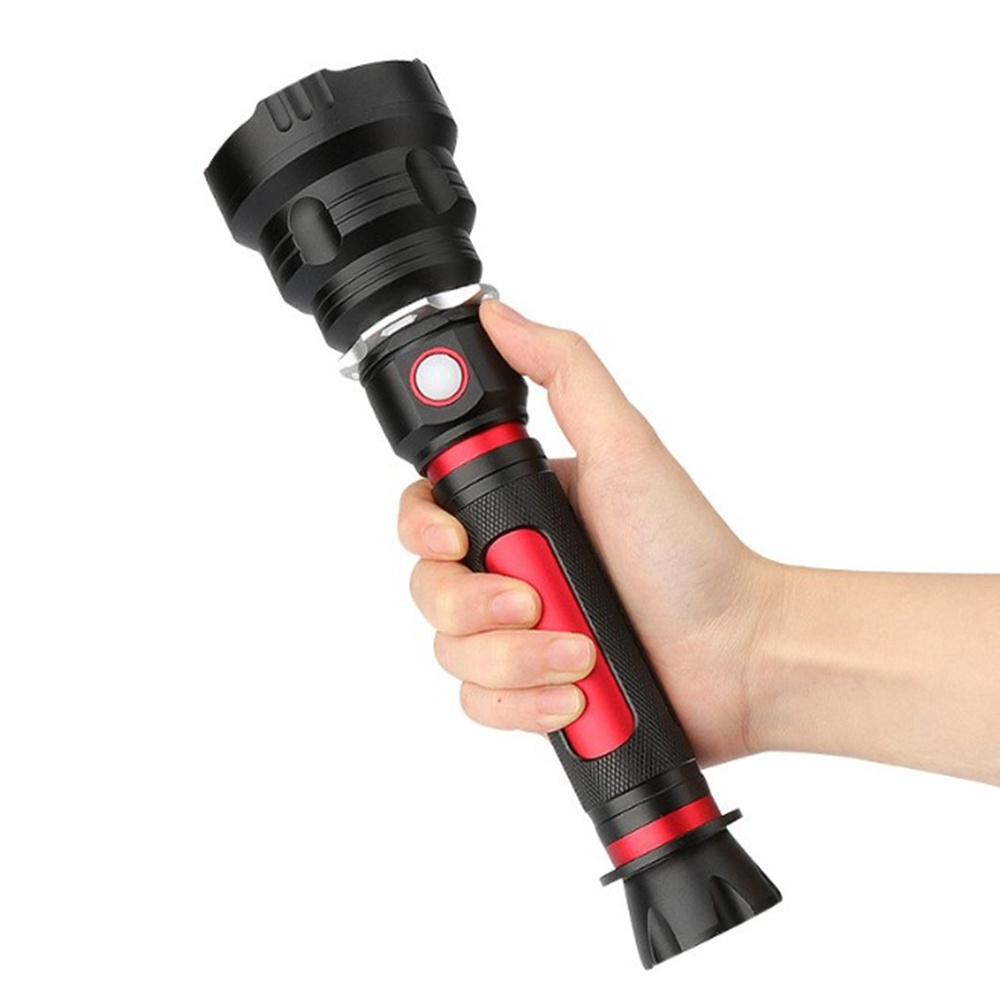 P70.2 Flashlight LED P70 Flashlights Zoom Focus Beam USB Rechargeable Handheld Torch Light Power Display Lantern